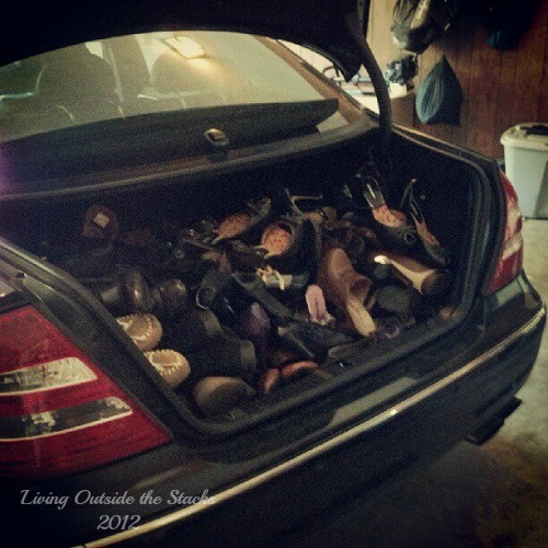 Trunk Full of Shoes