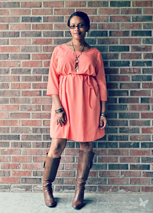 Apricot Dress {Living Outside the Stacks}