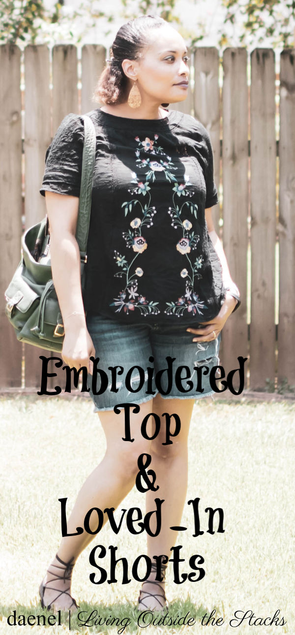 Embroidered Top and Loved In Jeans {living outside the stacks}