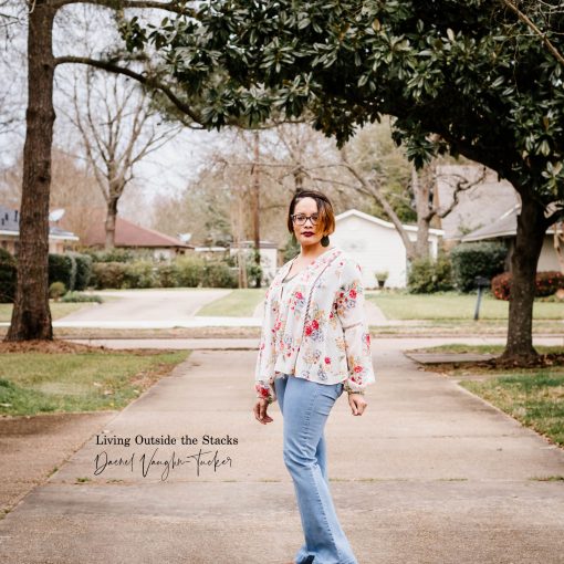Embroidered Jacket Olive Tee Jeans and Clogs {living outside the stacks}