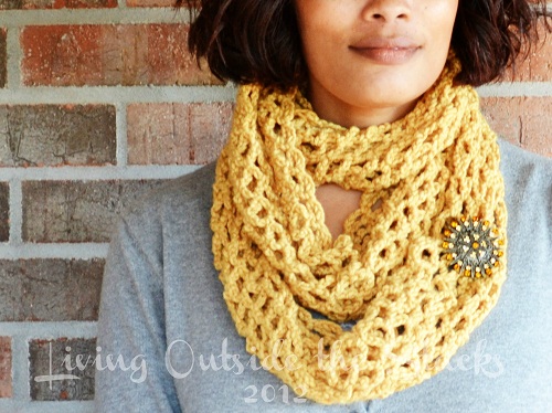 Mustard Infinity Scarf {Living Outside the Stacks}