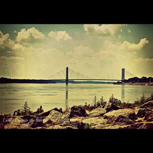 Bill Emerson Bridge Spanning the Mississippi River {Living Outside the Stacks}