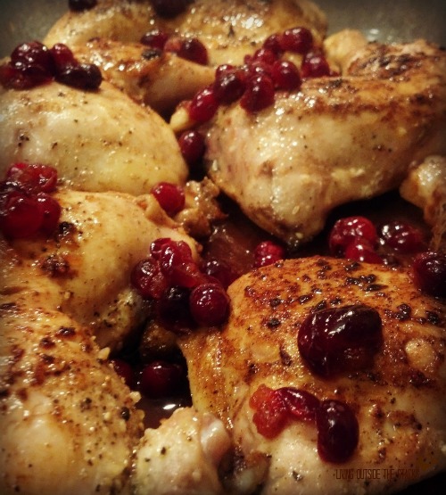 Cranberry Glazed Chicken {Living Outside the Stacks}
