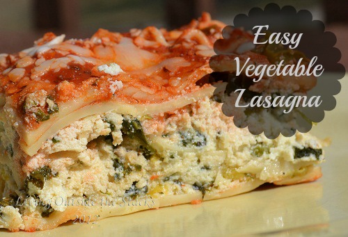 Easy Vegetable Lasagna {Living Outside the Stacks}