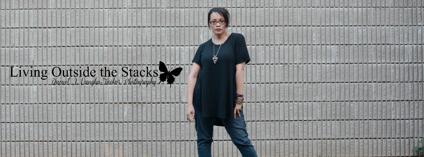 Black Tunic Jeggings and Black Wedges {living outside the stacks}