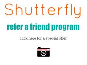 Shutterfly Refer a Friend Program {living outside the stacks}