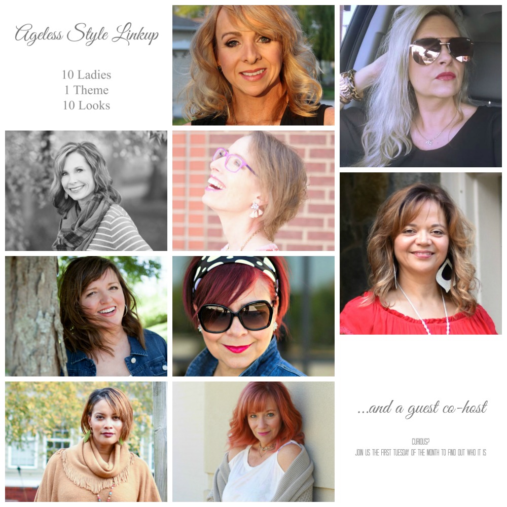 Ageless Style Linkup Badge with Guest Co-Host 