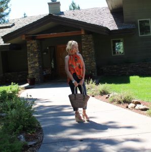 Cheryl with Bag Kimono {Northwest Mountain Living and Style}