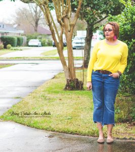 Neon Sweater Jeans and Animal Print Shoes {living outside the stacks}