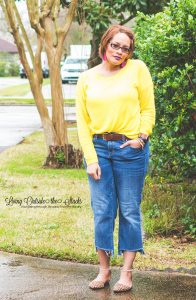 Neon Sweater Jeans and Animal Print Shoes {living outside the stacks}