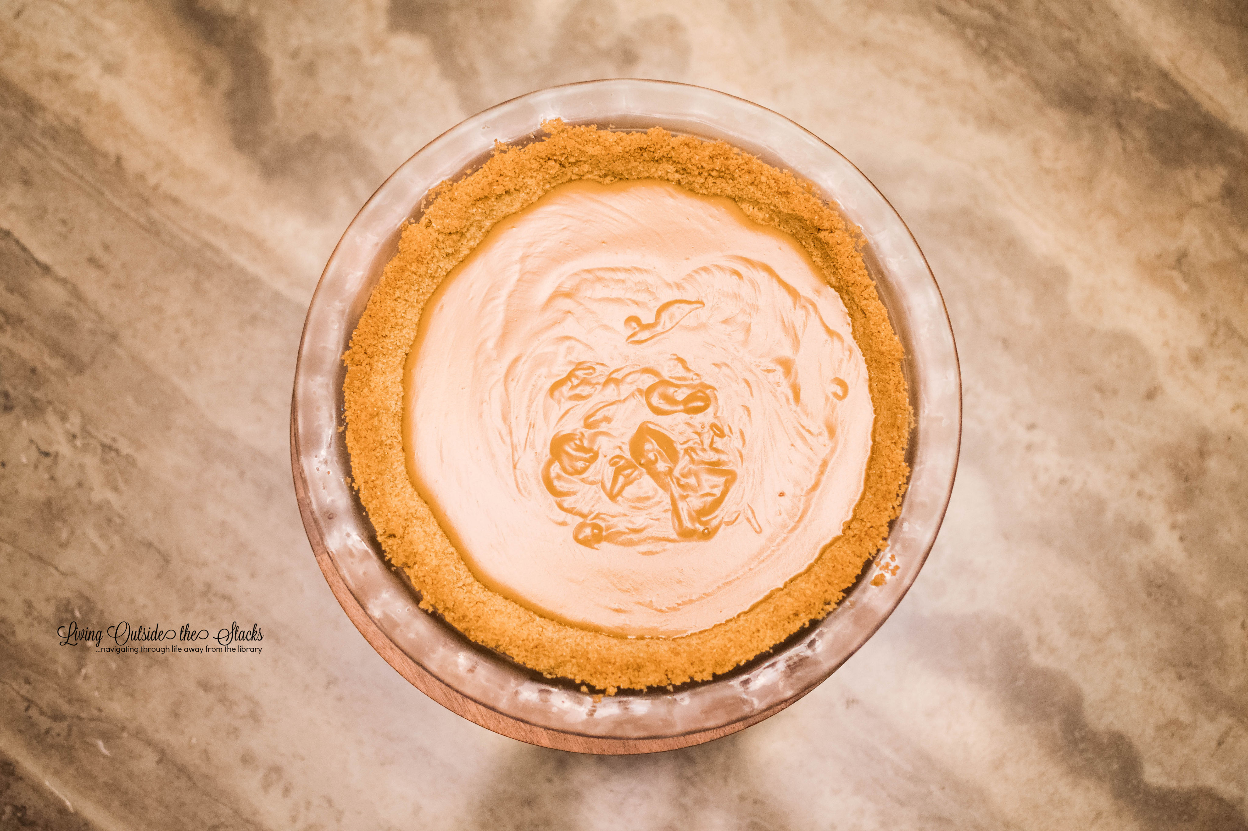 Butterscotch Pie with Curry Crust {living outside the stacks} #coffeeandpiechat