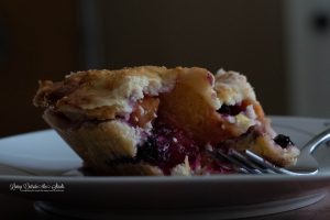 Blueberry Nectarine Pie {living outside the stacks} #CoffeeAndPieChat
