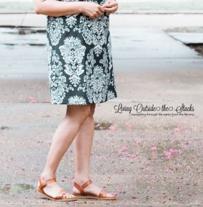 Daenel T {living outside the stacks} Blue Print Dress and Flat Sandals