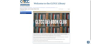 CLTCC Library DEI Book Club {living outside the stacks} Follow @DaenelT on Instagram