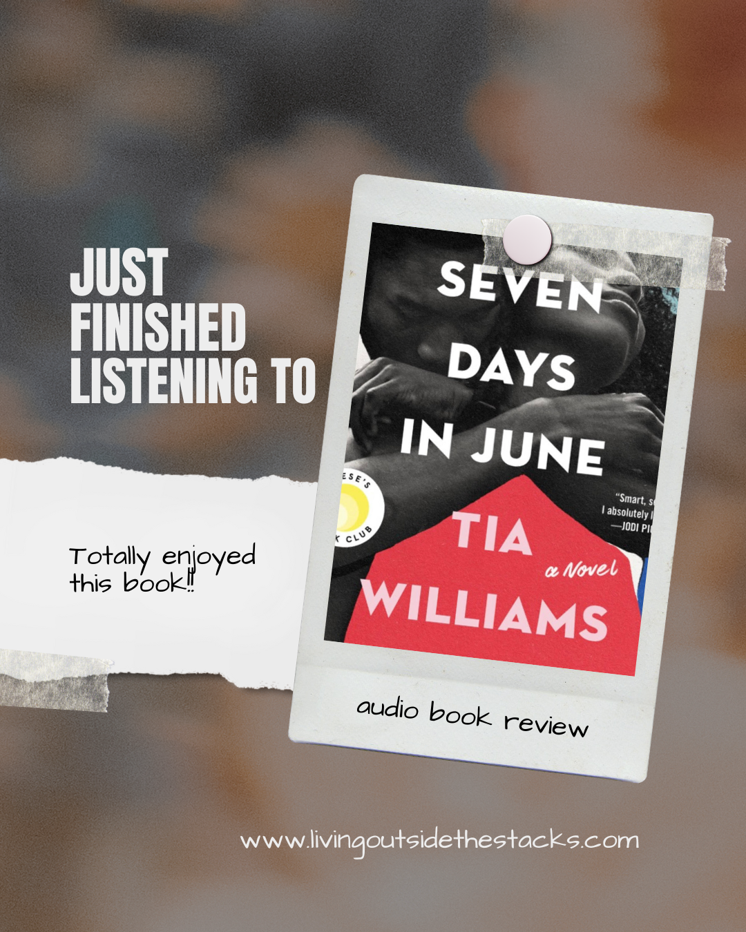 Seven Days in June Review {living outside the stacks} Follow @livingoutsidethestacks_reads 3