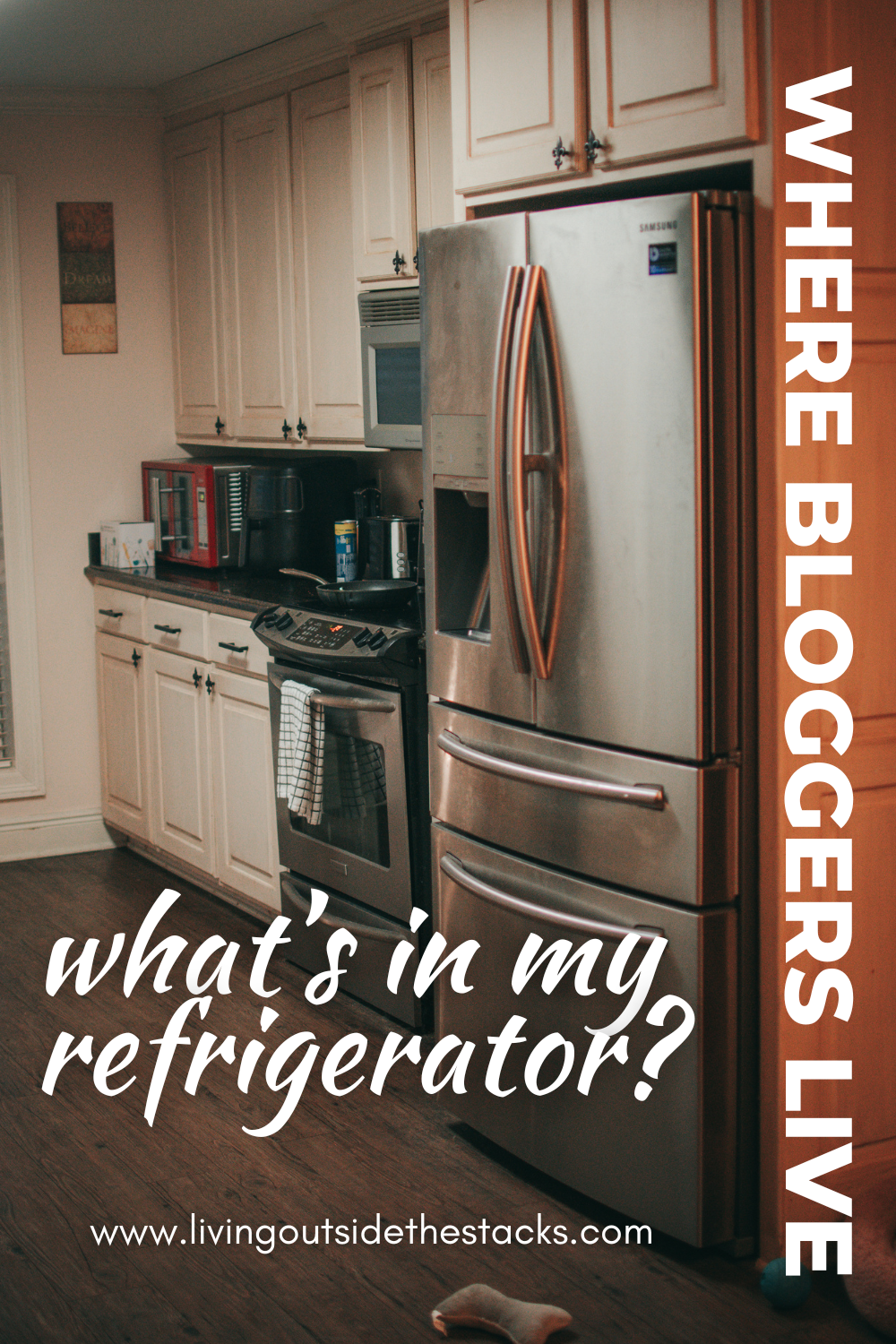 Where Bloggers Live Pinterest {living outside the stacks} #RefrigeratorOrganization Follow @DaenelT on Instagram