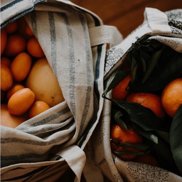 Striped Bags of Citrus Fruit {living outside the stacks} Follow @DaenelT on Instagram