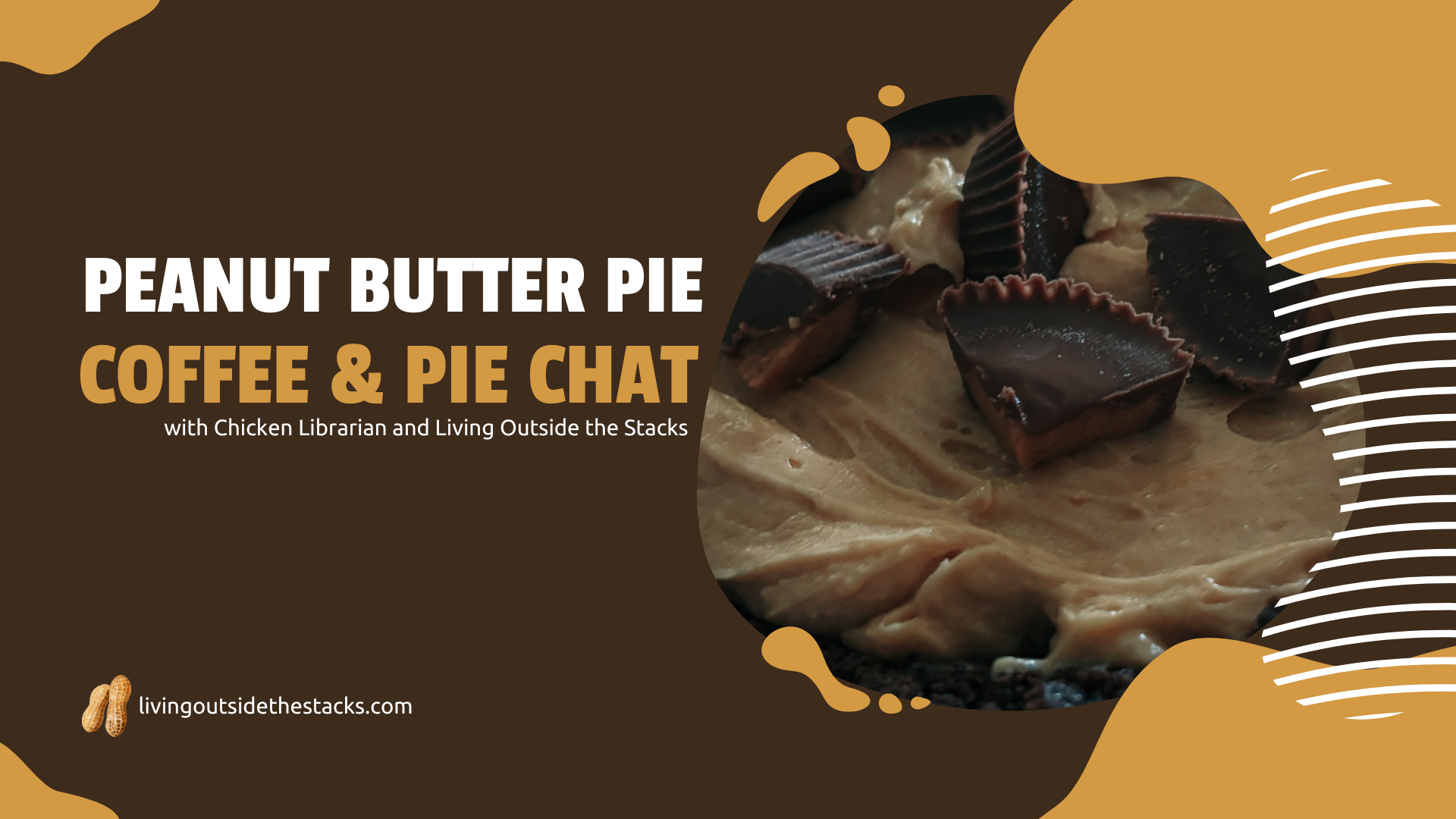 Coffee and Pie Chat Peanut Butter Pie {living outside the stacks} Follow @DaenelT on Instagram. 